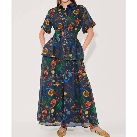 NEW ROSIE ASSOULIN boogie woogie bugle boy dress in dark floral - Picture 1 of 4